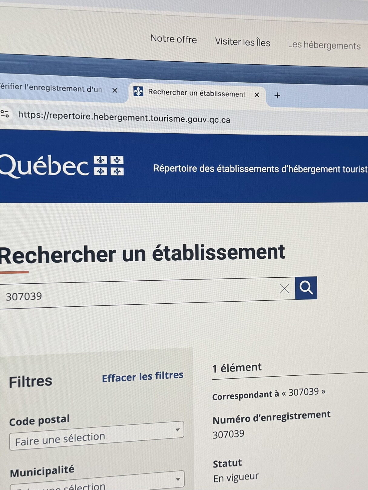 Hébergement Îles de la Madeleine – Comment vérifier le numéro CITQ de votre hébergement