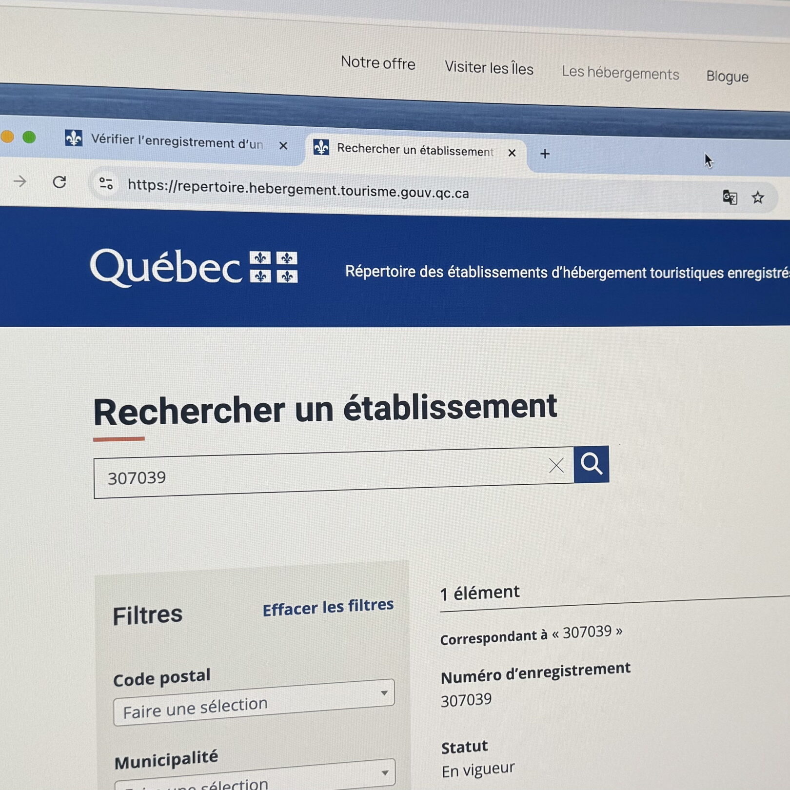 Hébergement Îles de la Madeleine – Comment vérifier le numéro CITQ de votre hébergement