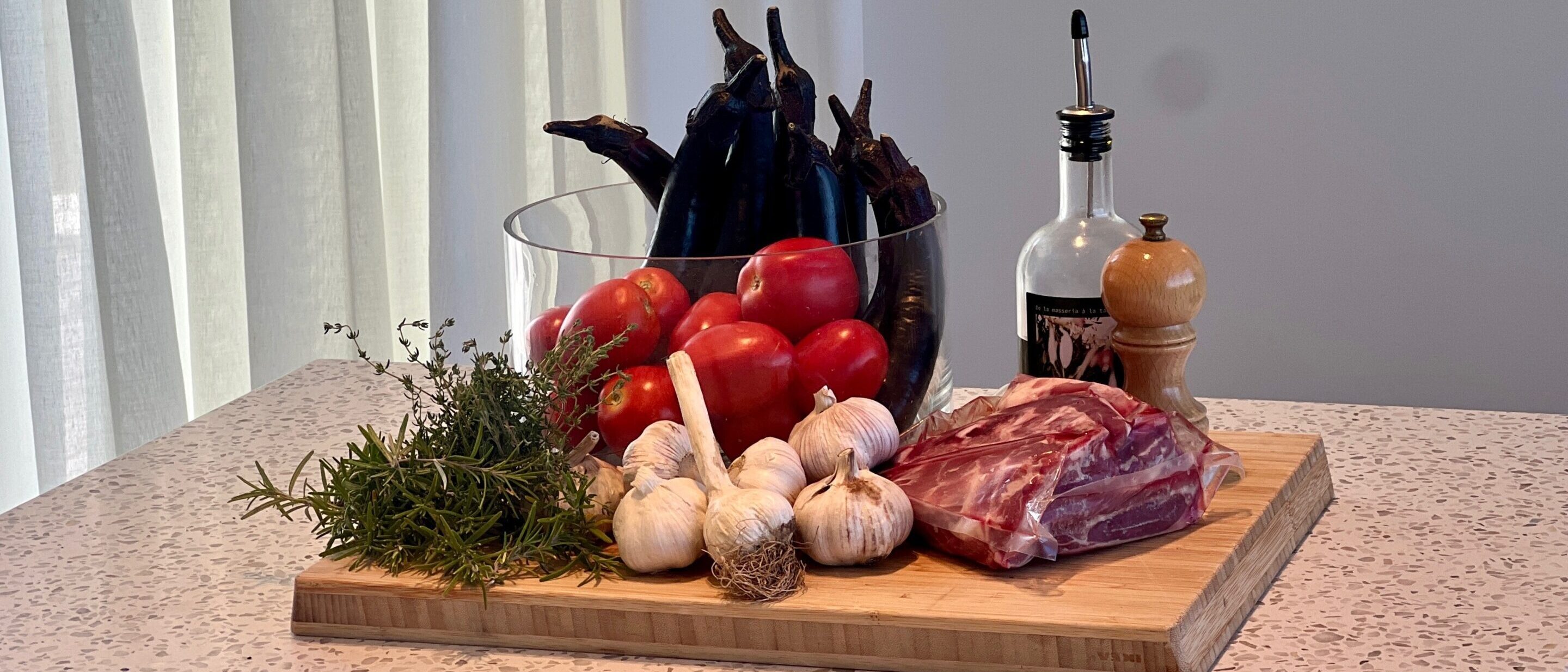Îles de la Madeleine accommodation – Braised lamb shoulder with garlic and herbs recipe